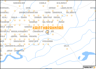 map of Kainth Brahmnān