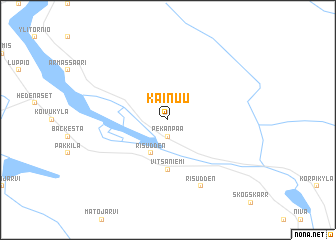map of Kainuu