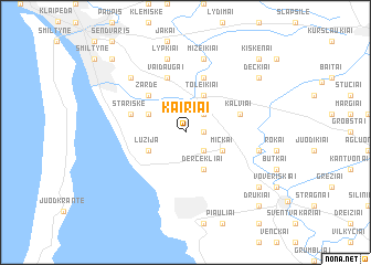 map of Kairiai