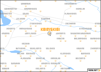 map of Kairiškiai