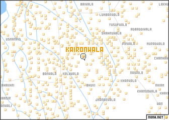 map of Kaironwāla