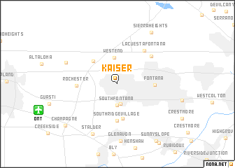 map of Kaiser