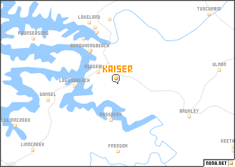 map of Kaiser