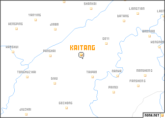 map of Kaitang