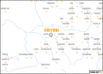 map of Kaiyabi