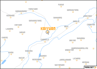 map of Kaiyuan