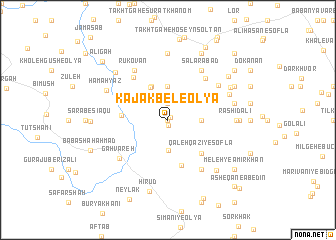 map of Kajak Bel-e ‘Olyā