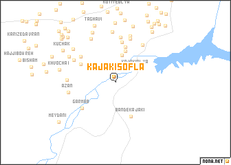 map of Kajakī Soflá