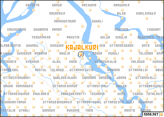 map of Kājalkuri