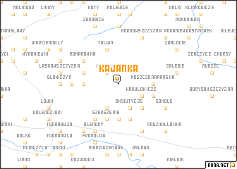 map of Kajanka