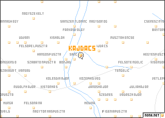 map of Kajdacs