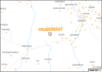 map of Kāj Derakht