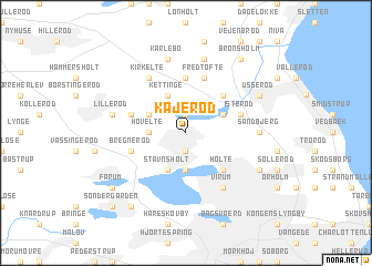 map of Kajerød