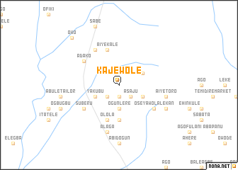 map of Kajewole