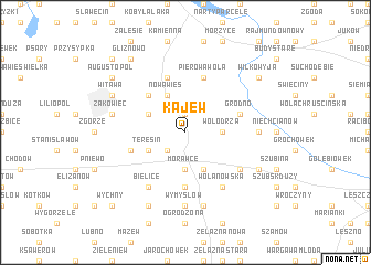 map of Kajew