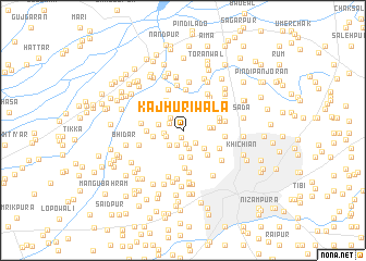 map of Kajhūrīwāla