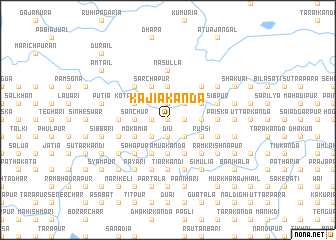 map of Kājia Kānda