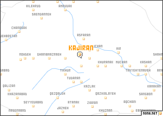 map of Kajīrān