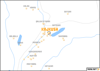 map of Kaj Kūsh