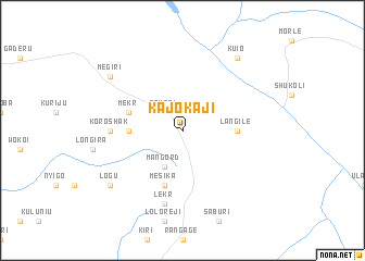 map of Kajo Kaji