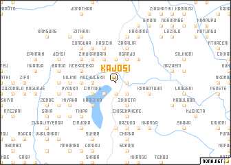 map of Kajosi