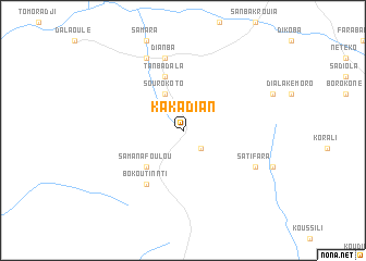 map of Kakadian