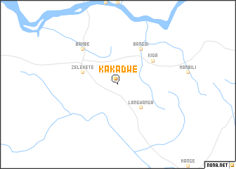 map of Kakadwe