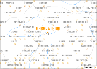 map of Kakalétrion