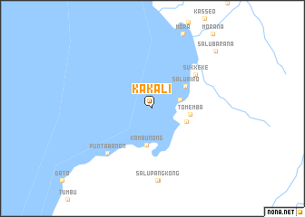 map of Kakali