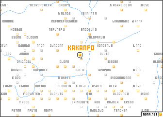 map of Kakanfo