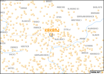 map of Kakanj