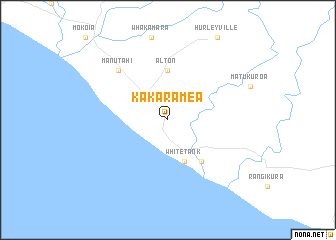 map of Kakaramea