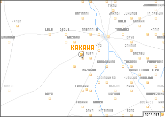 map of Kakawa