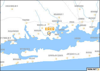 map of Kaka