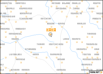 map of Kaka