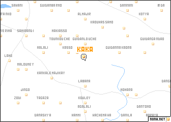 map of Kaka