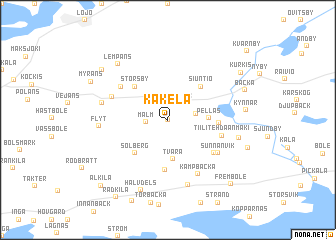 map of Käkelä
