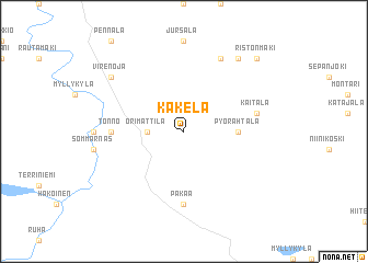 map of Käkelä