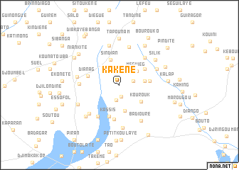 map of Kakène