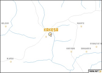 map of Kakesa