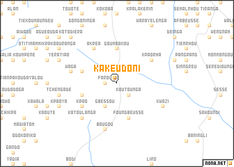 map of Kakeudoni
