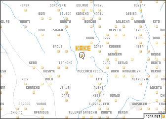 map of Kʼakʼē