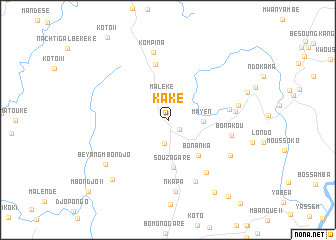 map of Kaké