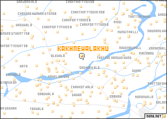 map of Kakhnewāla Khu
