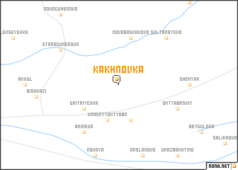 map of Kakhnovka