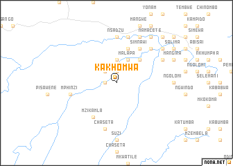 map of Kakhomwa