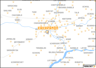 map of Kakhramon