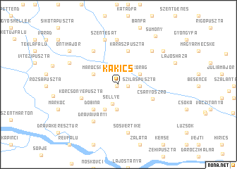 map of Kákics