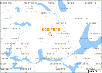 map of Kaki Fada