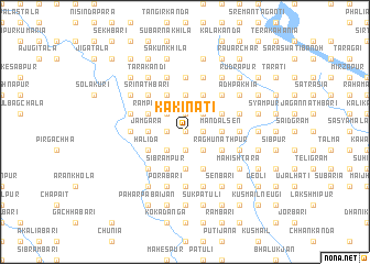 map of Kākināti